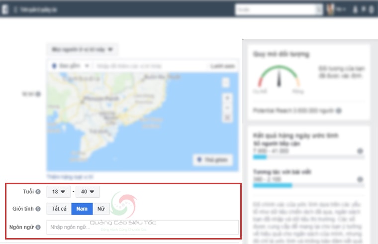 Target đối tượng facebook hiệu quả theo nhóm tuổi