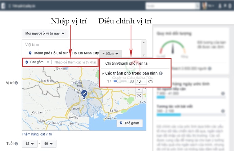Cách target đối tượng Facebook theo vị trí địa lí hiệu quả