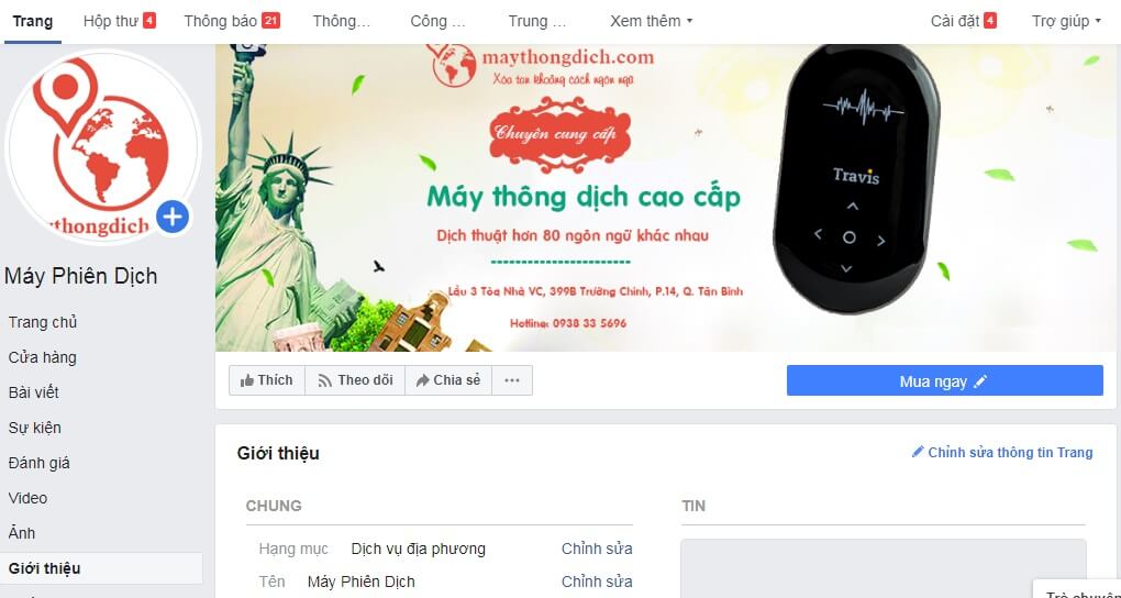 thêm bản đồ vào fanpage