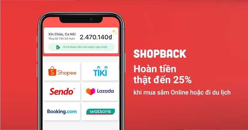 App kiếm tiền online ShopBack