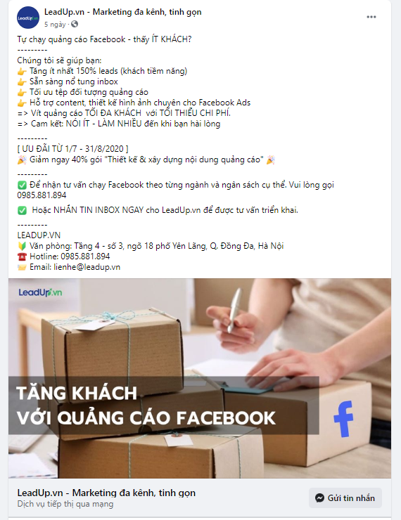 08 Cách viết nội dung quảng cáo Facebook tăng đơn hàng thần tốc