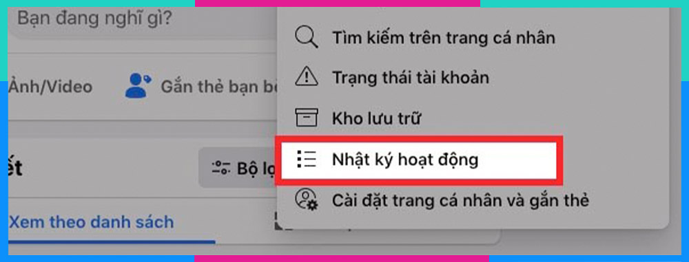 Cách xem nhật ký hoạt động trên Facebook siêu dễ trên điện thoại