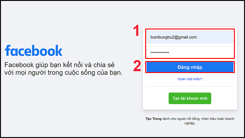 Cách đăng nhập Facebook trên máy tính, điện thoại siêu đơn giản -  Thegioididong.com