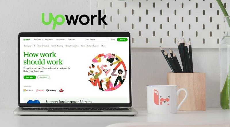 Upwork - Website kiếm tiền online bằng công việc tiếng Anh