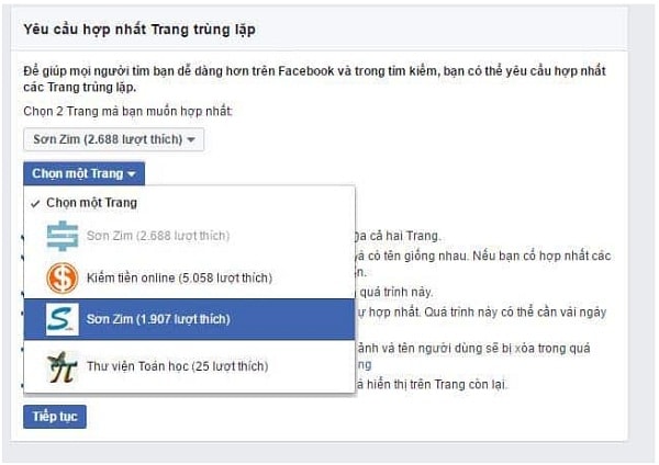 gộp page