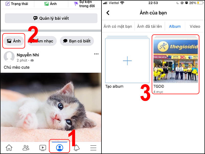 Cách thêm ảnh vào album có sẵn trên Facebook cực đơn giản, nhanh chóng -  Thegioididong.com