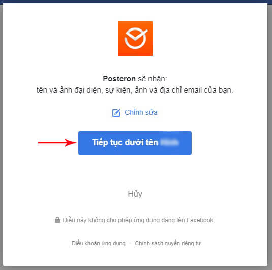 kết nối facebook