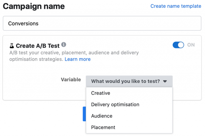 AB testing trong quảng cáo Facebook