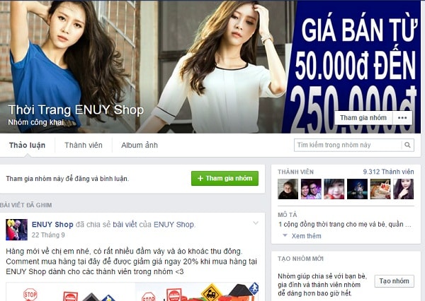 Quảng Cáo Bán Hàng Trong Group Facebook