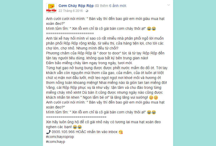 mẫu bài quảng cáo facebook