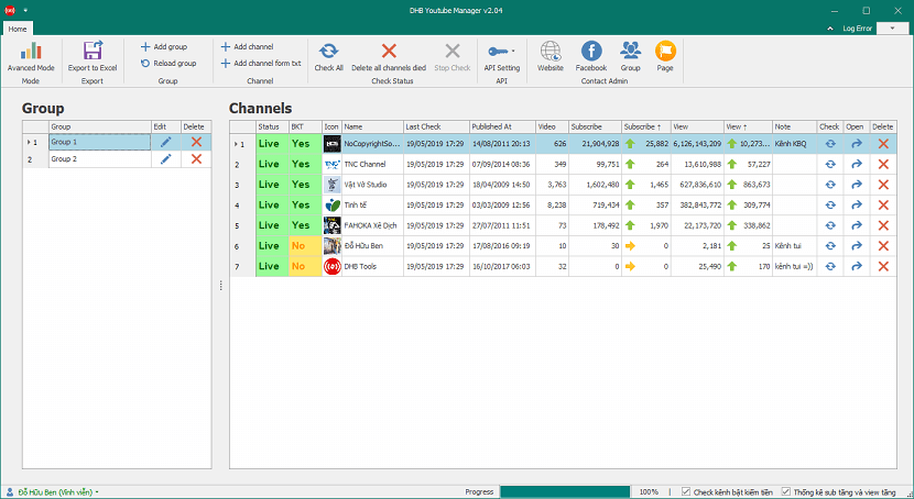 phần mềm manage group