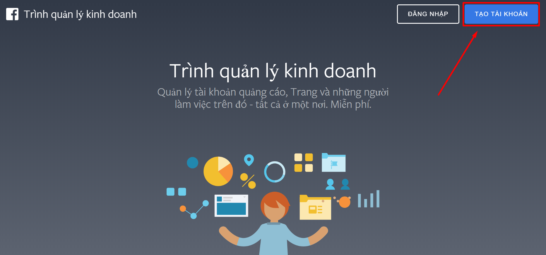 Hướng dẫn tạo Trình quản lý doanh nghiệp để chạy quảng cáo Facebook